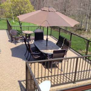 Image showing off vinyl decking and railings on a rooftop
