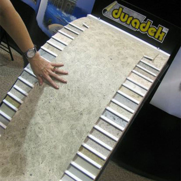 Image showing Duradek products and decking colour samples
