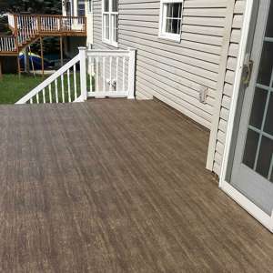 Image showing Duradek products and decking on a Patio